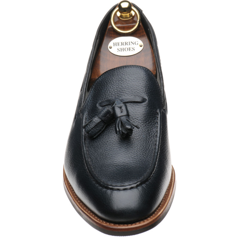 Herring shoes Herring Sale Guildford hybridsoled tasselled loafers in Navy Grain at Herring
