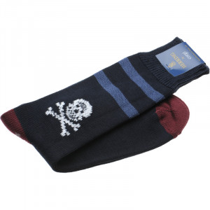 Skull II sock in Navy