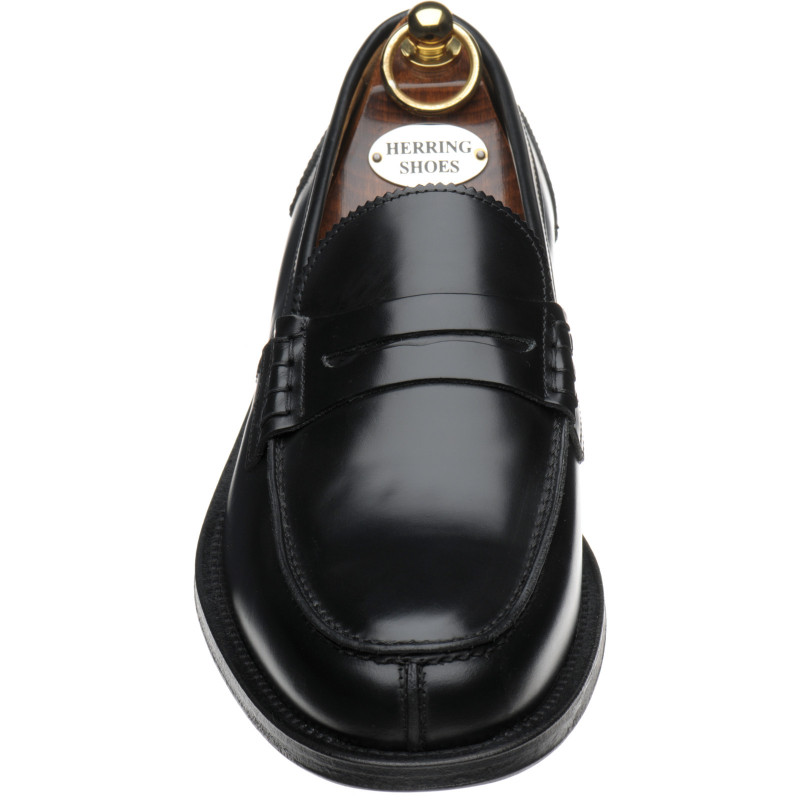 Herring shoes Herring Executive St loafers in Black Polished
