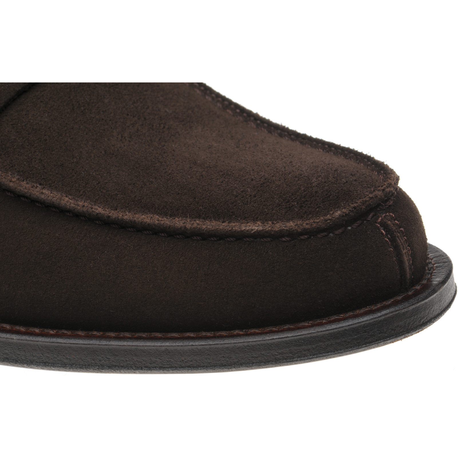 Herring shoes Herring Executive St in Dark Brown Suede at