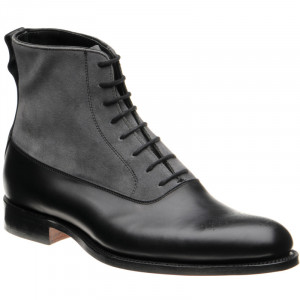 Clarence in Black Calf and Grey Suede