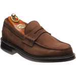 Herring Kennedy II R rubber-soled loafers in Polo Brown Suede 