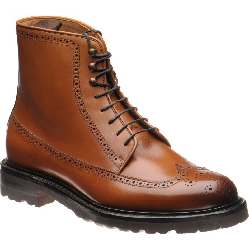 Galashiels rubber-soled brogue boots