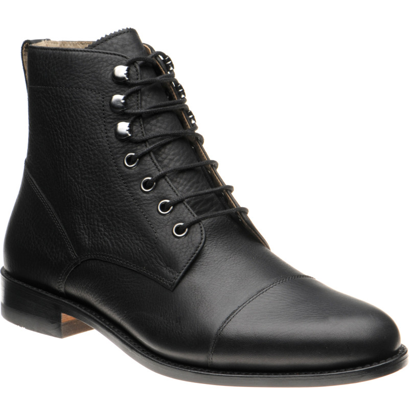 Herring shoes Herring Sale Caldbeck in Black Grain Waxy Calf at Herring Shoes