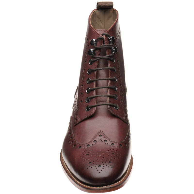 Herring shoes Herring Executive Ambleside II brogue boots in Burgundy Calf at Herring Shoes