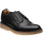 Herring Cookham rubber-soled Derby shoes in Black Waxy