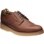 Herring Cookham rubber-soled Derby shoes in Brown Waxy Calf