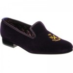 Herring Monarch slippers in Purple Velvet