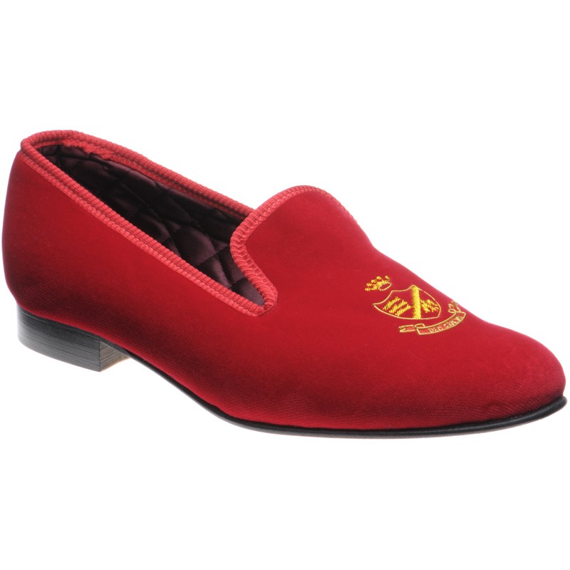 Herring shoes | Herring Sale | Monarch slippers in Red Velvet at ...