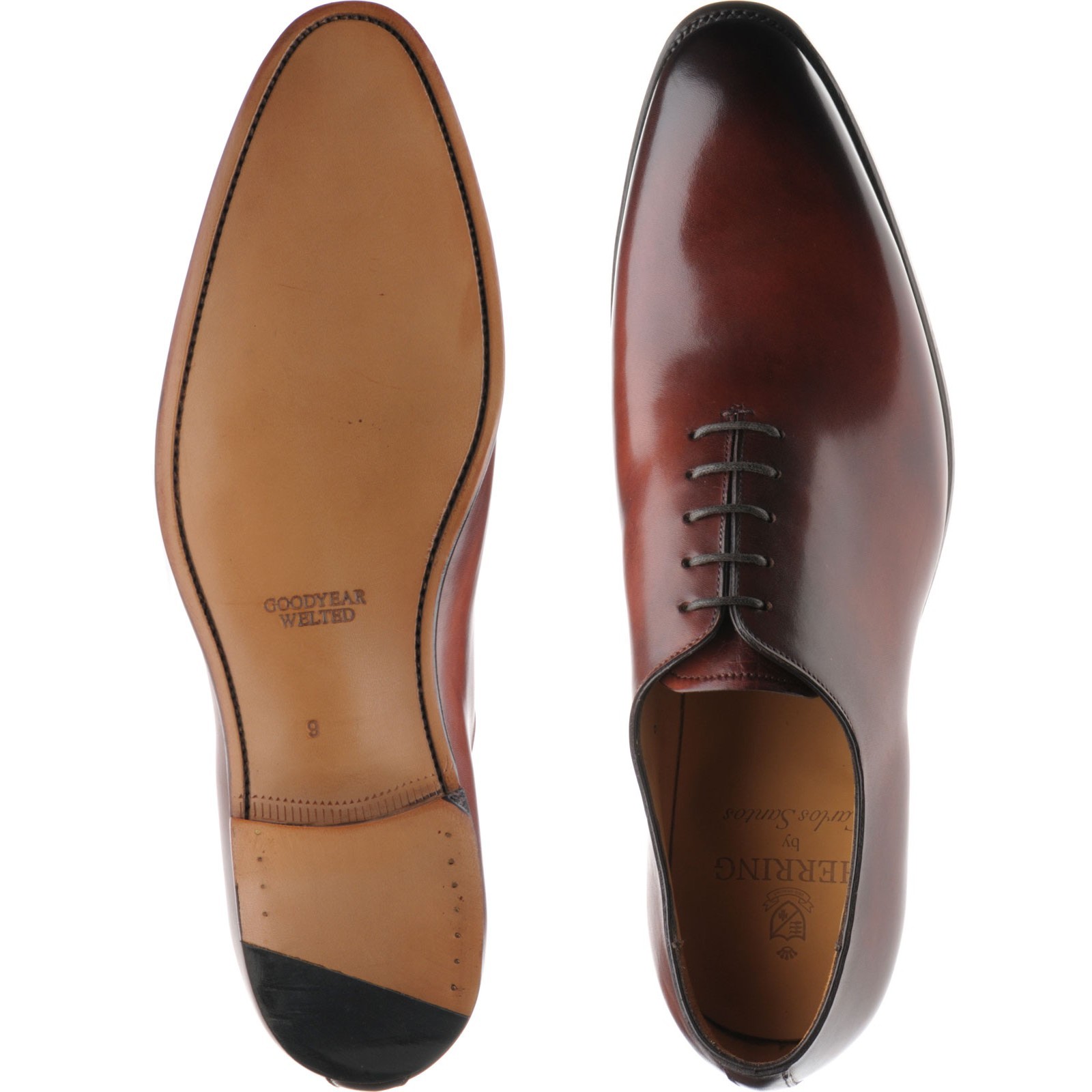 Herring shoes | Herring Classic | Chaucer wholecuts in Rosewood Calf at ...