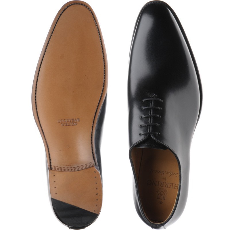 Herring shoes | Herring Classic | Chaucer wholecuts in Black Calf at ...