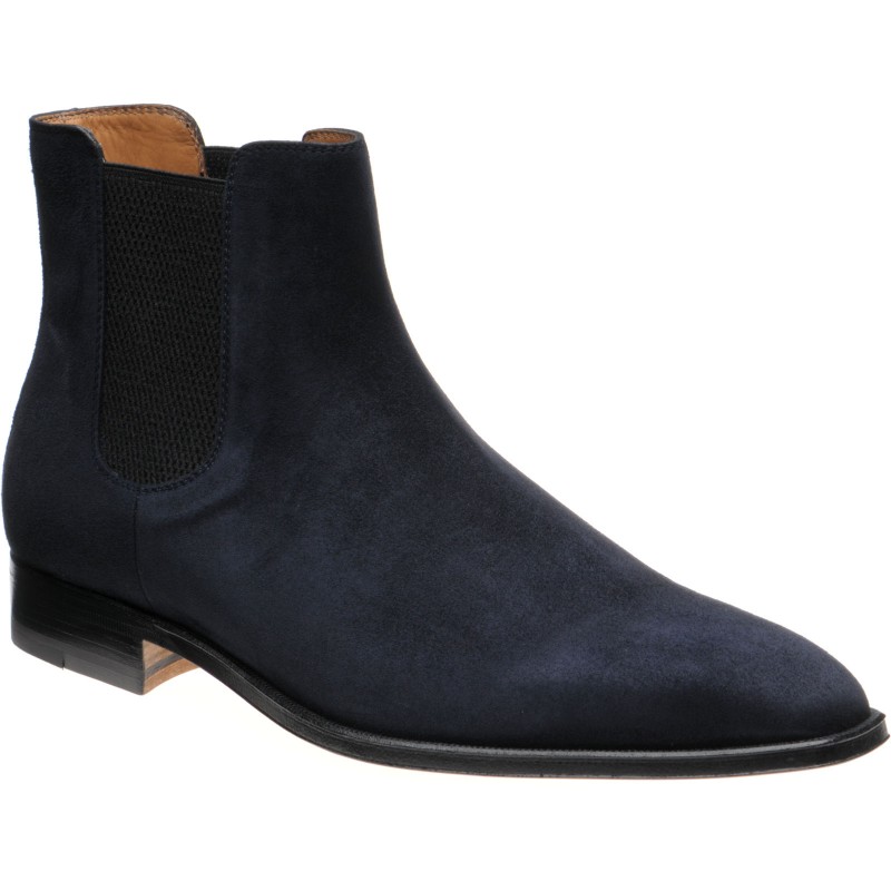 Stemar shoes | Stemar | Ancona Chelsea boots in Navy Suede at Herring Shoes