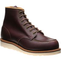 red wing 6-inch classic moc in oxblood mesa leather