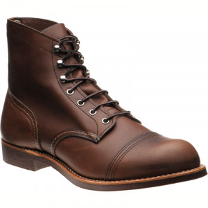 Red Wing Iron Ranger rubber-soled boots in Amber Harness