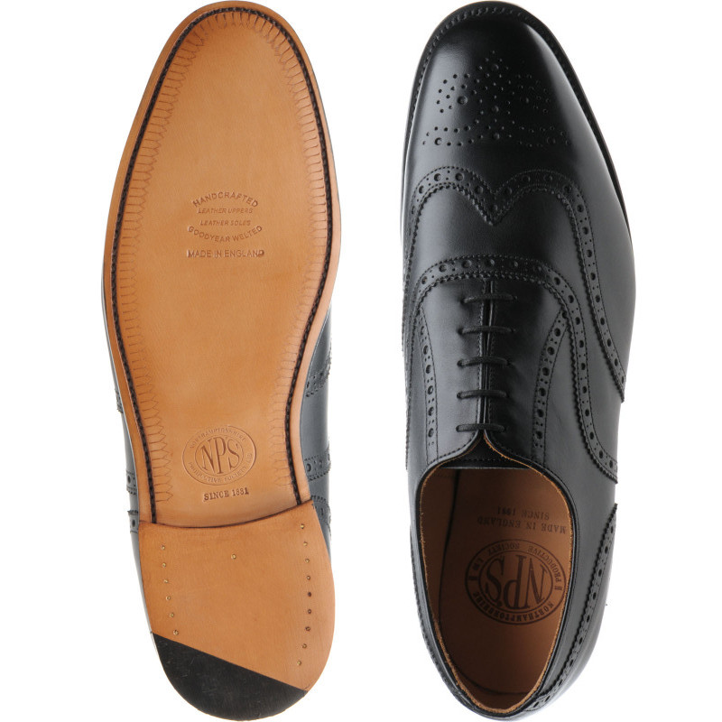 NPS shoes | NPS Sale | Churchill brogues in Black Calf at Herring Shoes