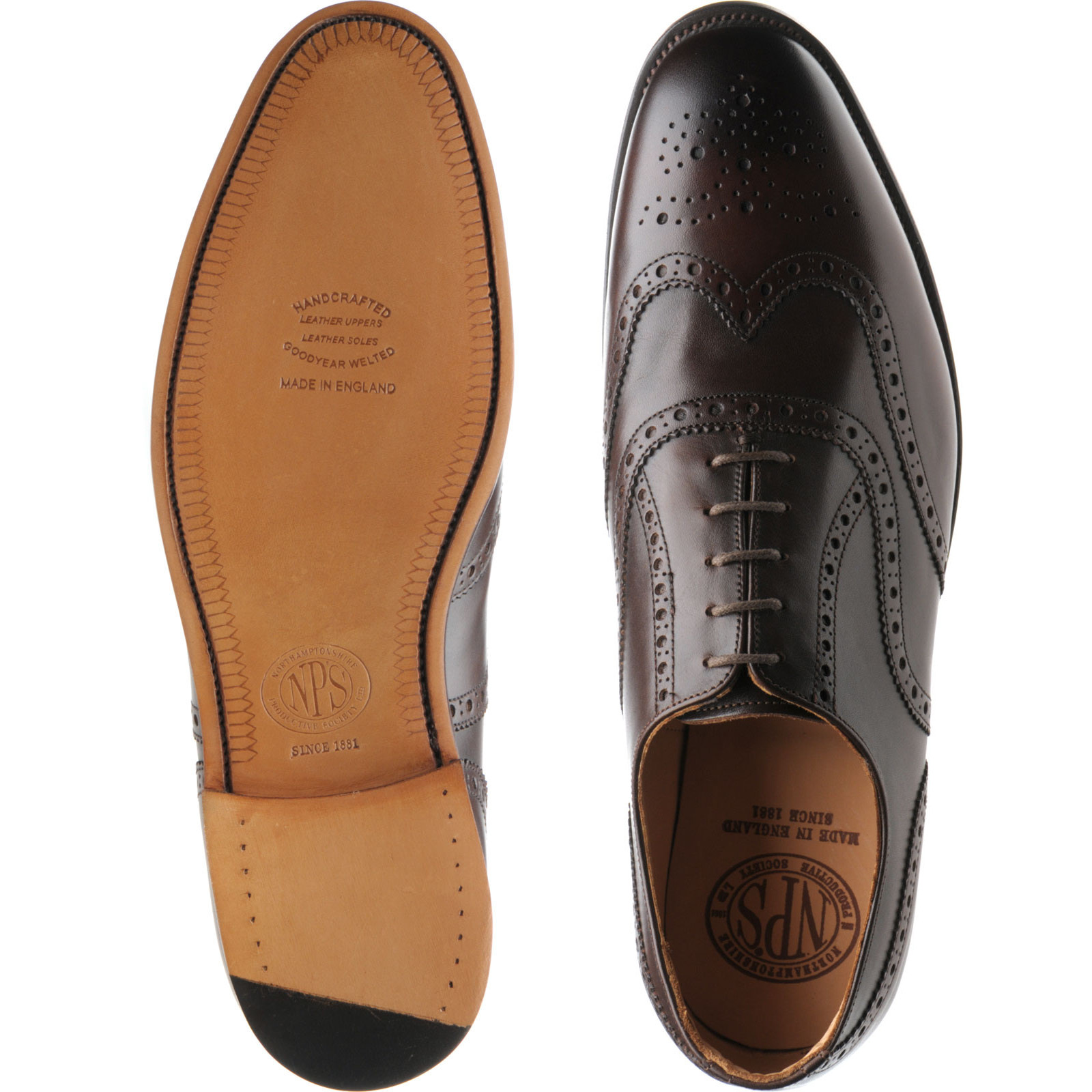 NPS shoes | NPS Sale | Churchill brogues in Walnut Calf at Herring Shoes