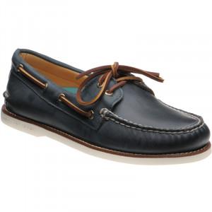 Sperry A/O Gold rubber-soled Derby shoes in Navy