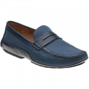 Caracas in Navy Perforated