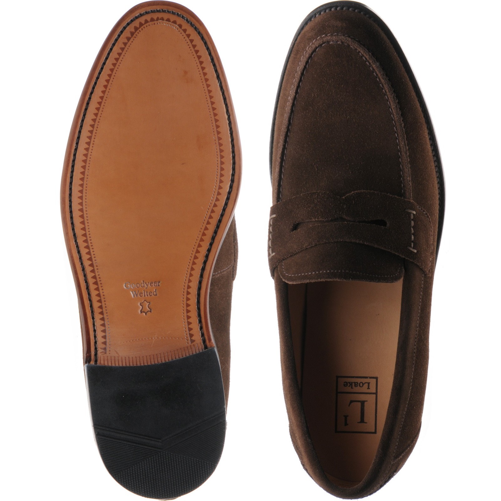 Loake shoes | Loake 1 | 256 loafers in Brown Suede at Herring Shoes