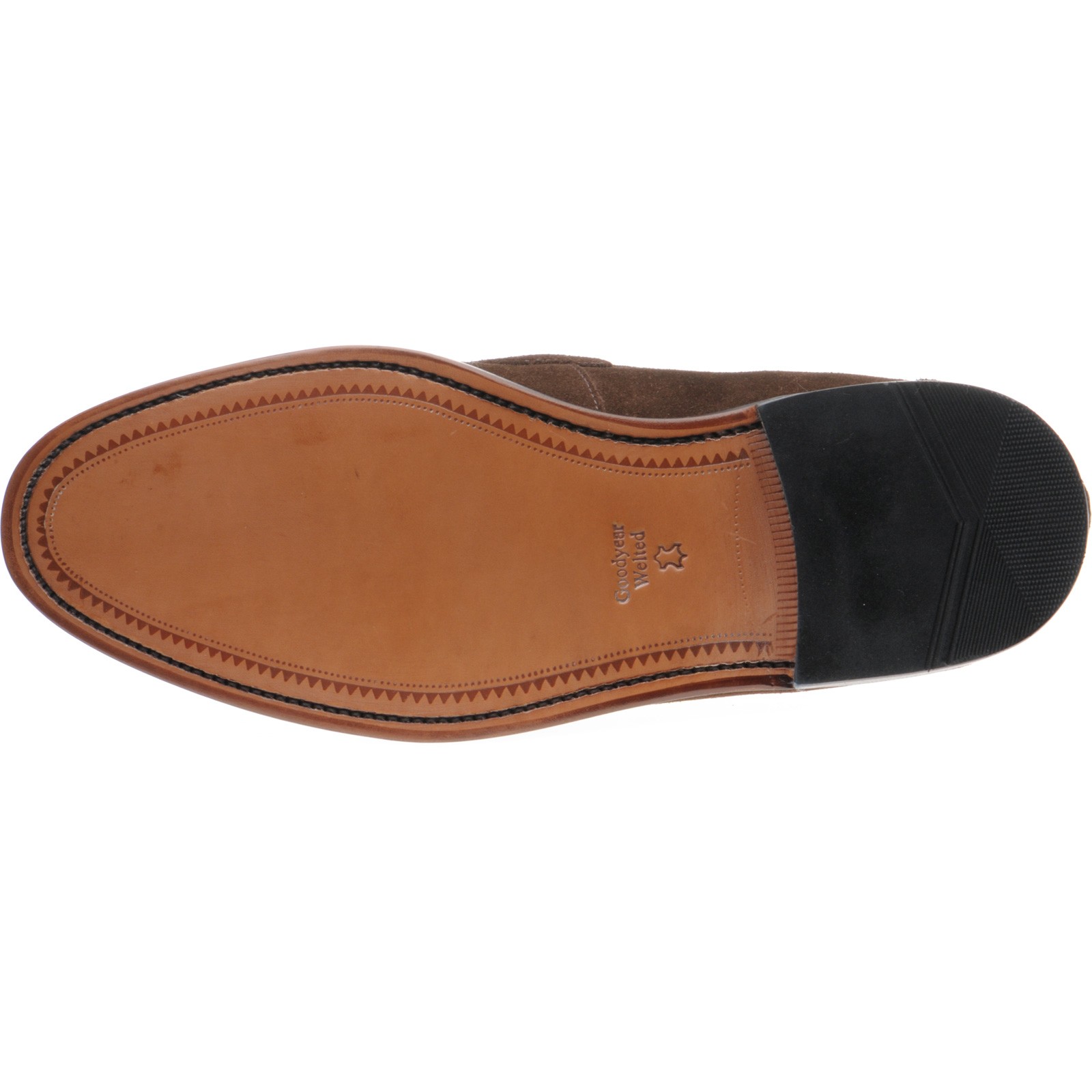 loake anson brown suede