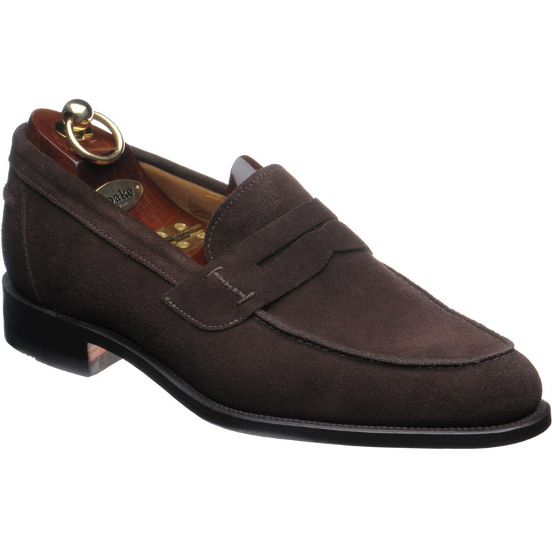 Loake shoes | Loake Seconds | 256 loafers in Brown Suede at Herring Shoes