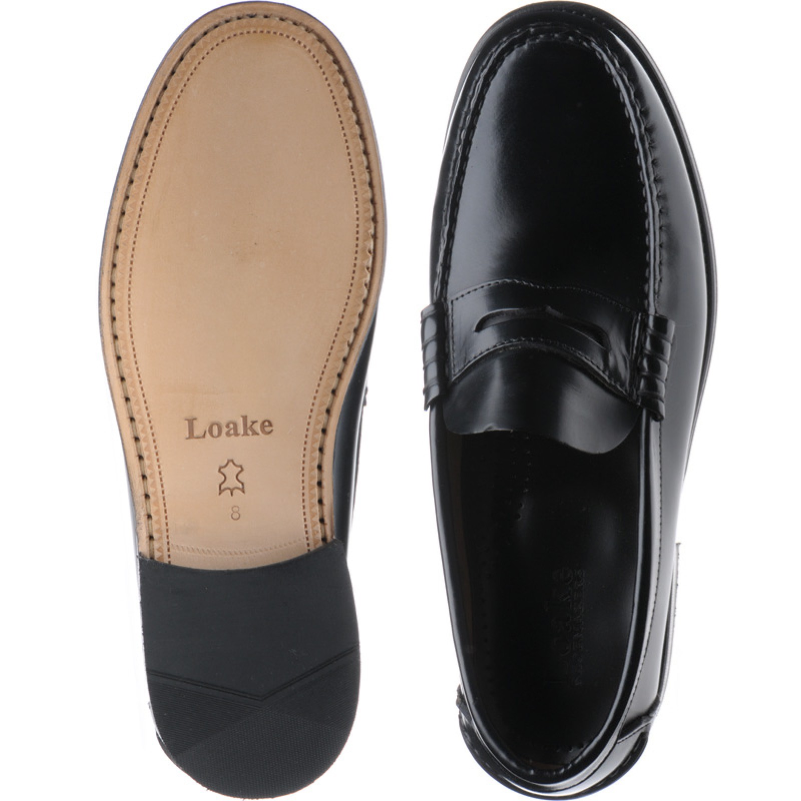 Loake shoes Loake Professional Princeton loafers in Black Polished