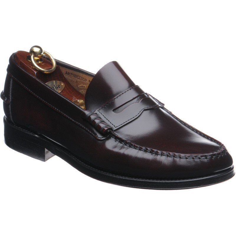 Loake shoes | Loake Sale | Princeton loafers in Burgundy Polished at ...