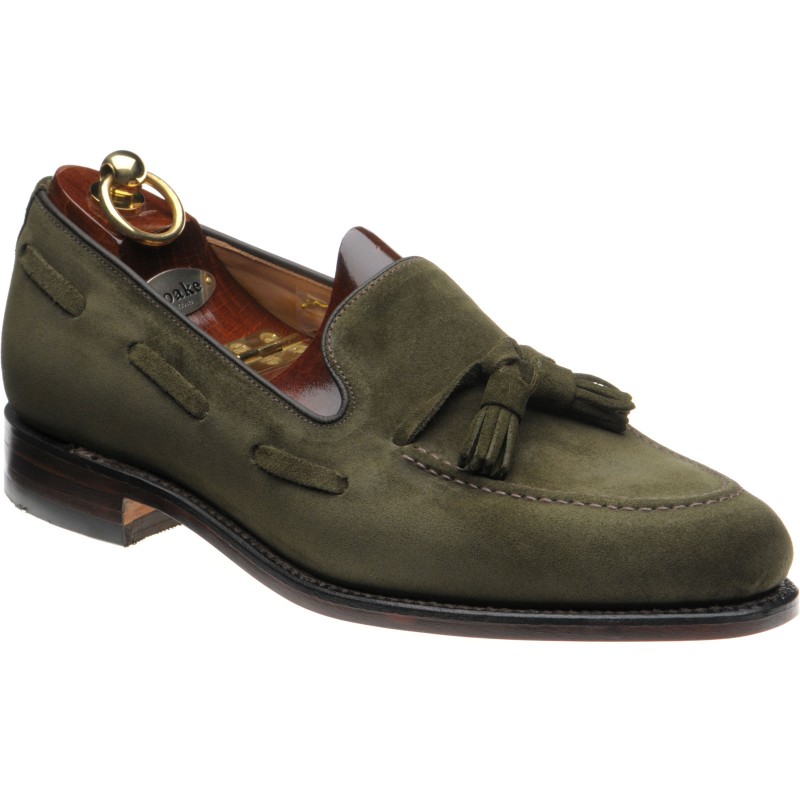 Loake shoes | Loake Professional | Lincoln tasselled loafers in Green ...