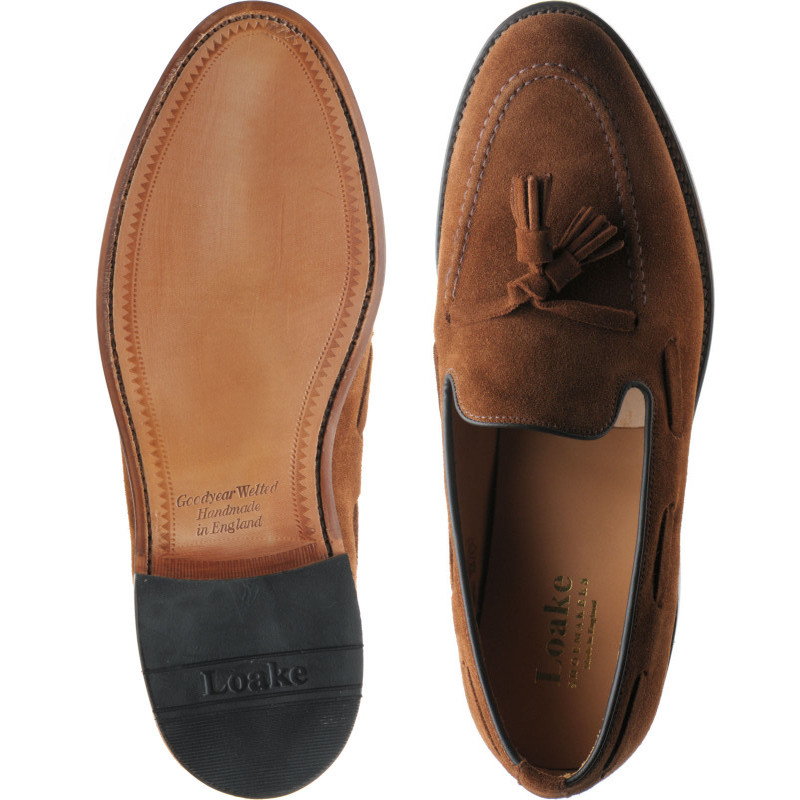 Lincoln tasselled loafers in Polo Suede 