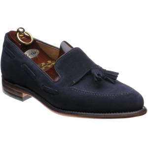 Loake Lincoln in Navy Suede