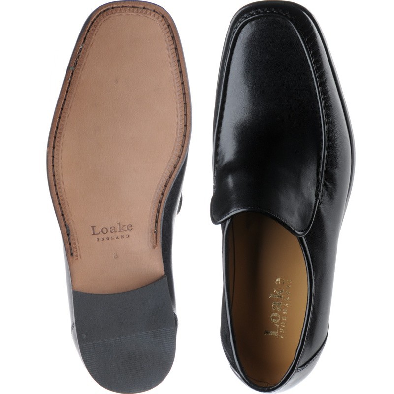 Loake shoes | Loake Lifestyle | Siena loafers in Black Nappa at Herring ...