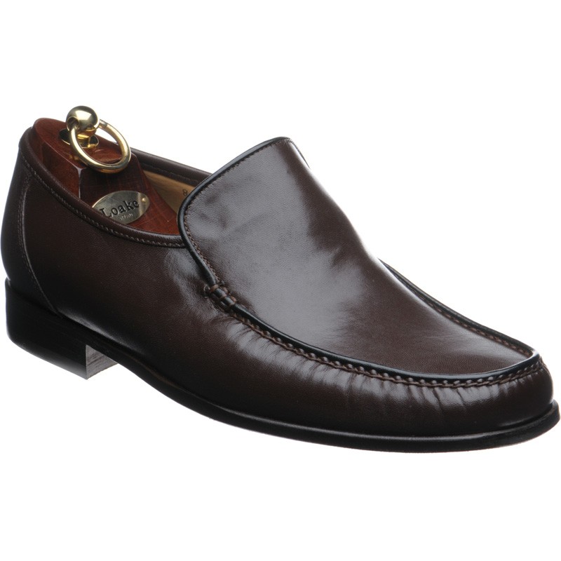 Loake shoes | Loake Professional | Siena loafers in Brown Nappa at ...