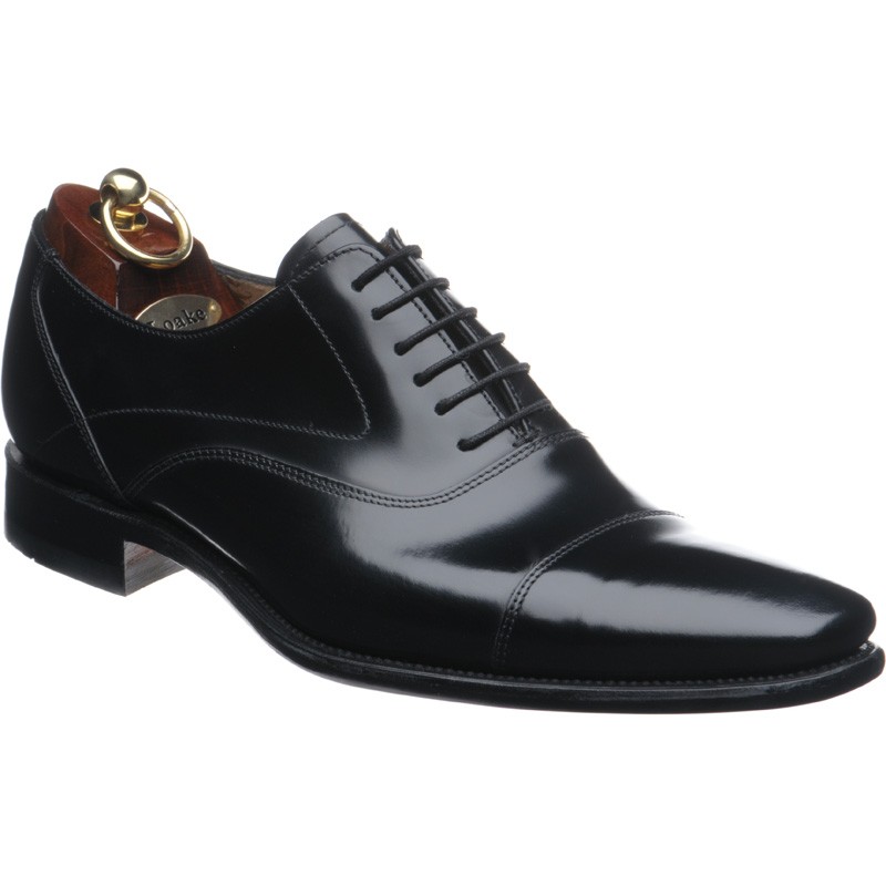 Loake shoes | Loake Seconds | Sharp in Black Polished at Herring Shoes