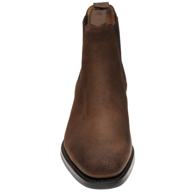 Loake shoes Loake Factory Seconds Chatsworth Rubber in Rust Brown Waxed Suede at Herring Shoes