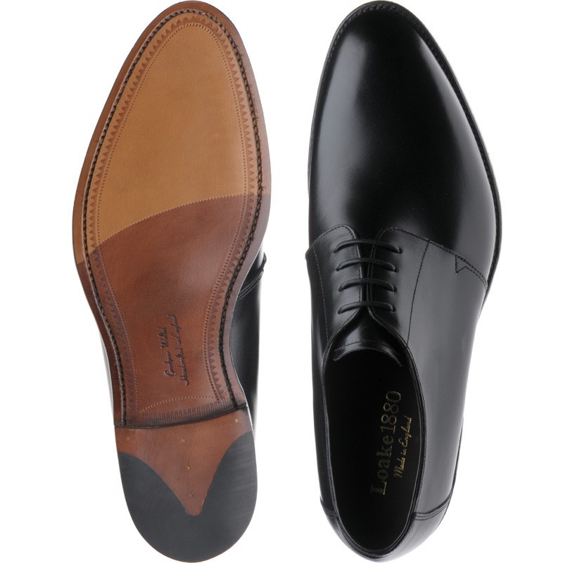 Loake shoes | Loake 1880 Anniversary | Gladstone Derby shoes in Black ...
