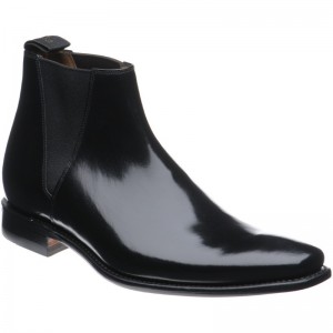 Loake shoes Loake Design Mason in Black Polished at Herring Shoes