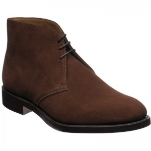 Loake Kempton (Rubber) in Brown Suede