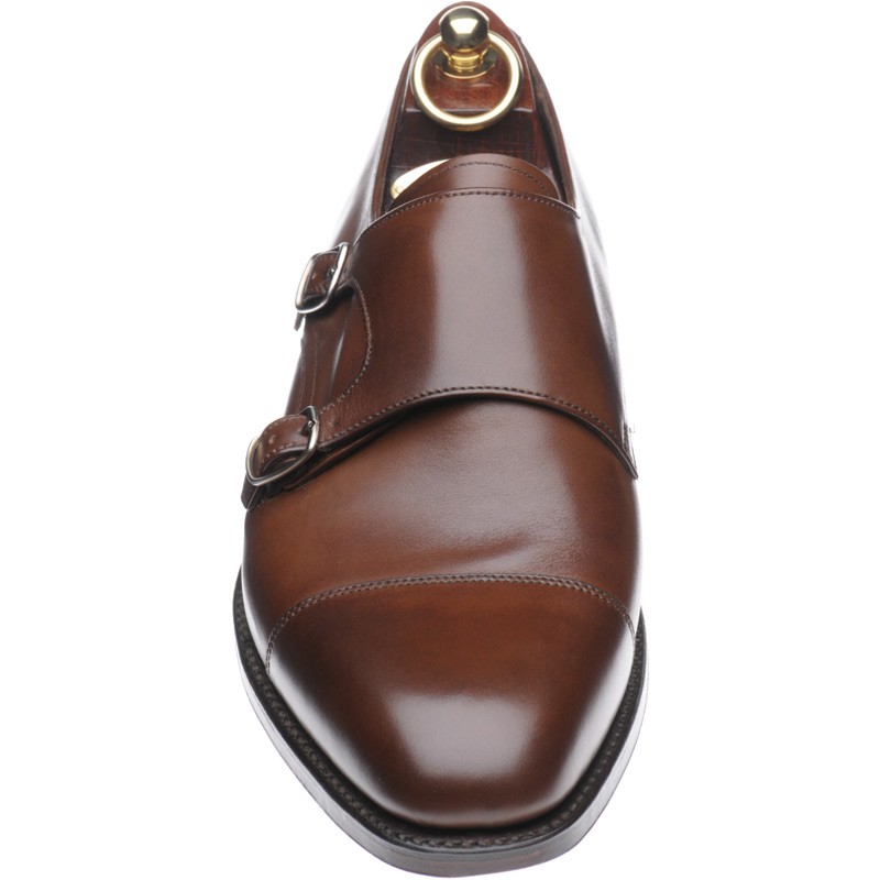 Cannon double monk shoes in Dark Brown 
