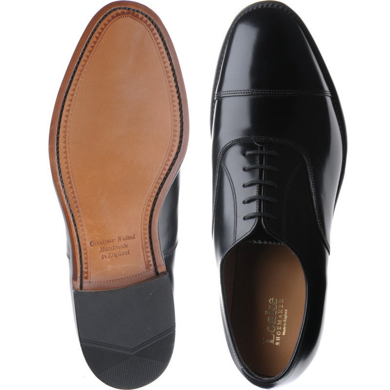 Loake shoes | Loake Professional | 747 Oxfords in Black Polished at ...