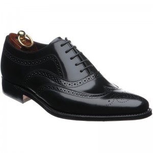 Loake Jones in Black Polished