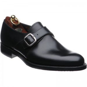 Loake Fleet Old in Black Calf