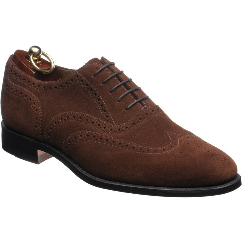 Loake Shoes Loake Sale 202 Brogues In Brown Suede At Herring Shoes 0515