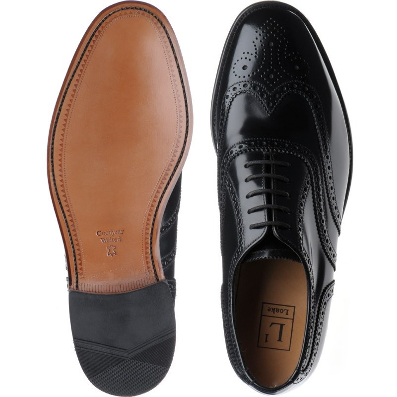Loake shoes | Loake Professional | 202 in Black Polished at Herring Shoes