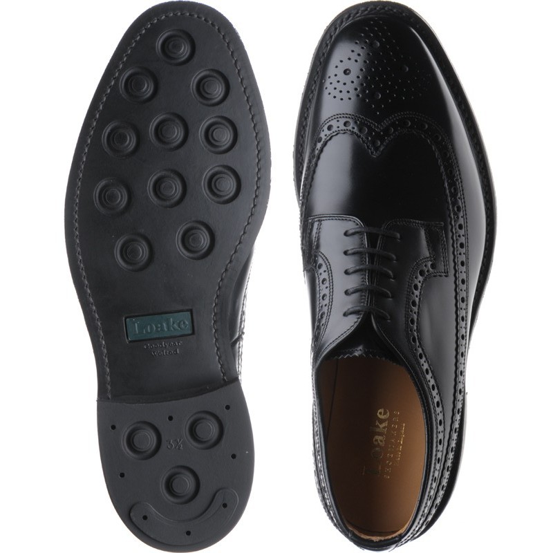 Loake shoes | Loake Professional | Sovereign in Black Polished at ...