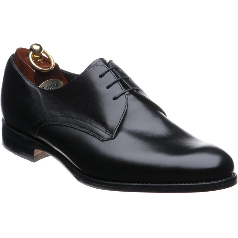 Loake shoes | Loake Evolution | Ludgate Derby shoes in Black Calf at ...