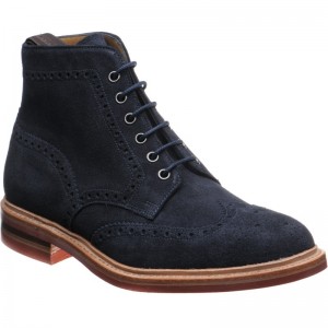 Loake Winchester in Navy Suede