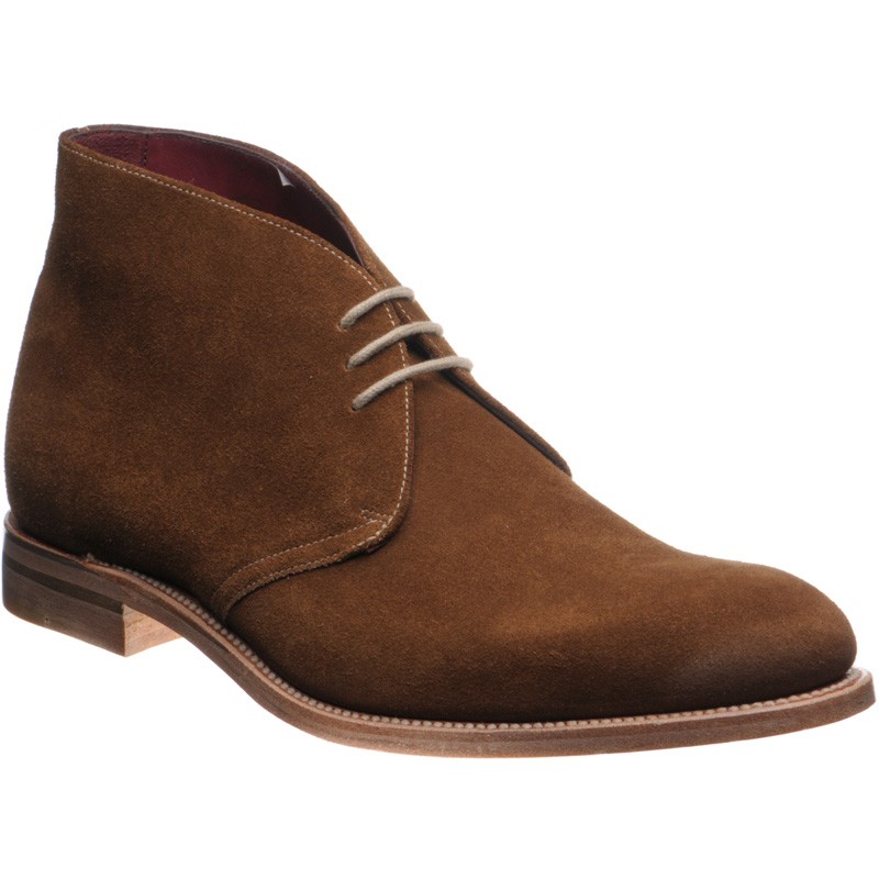 Loake shoes | Loake Design | Hix Chukka boots in Tan Suede at Herring Shoes
