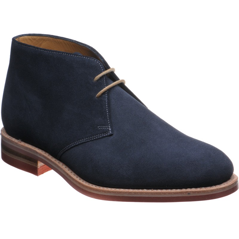Loake shoes | Loake Sale | Haydock rubber-soled Chukka boots in Ink ...