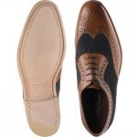 Thompson two-tone brogues in Tan Calf 