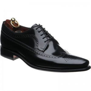 Loake Clint in Black Polished